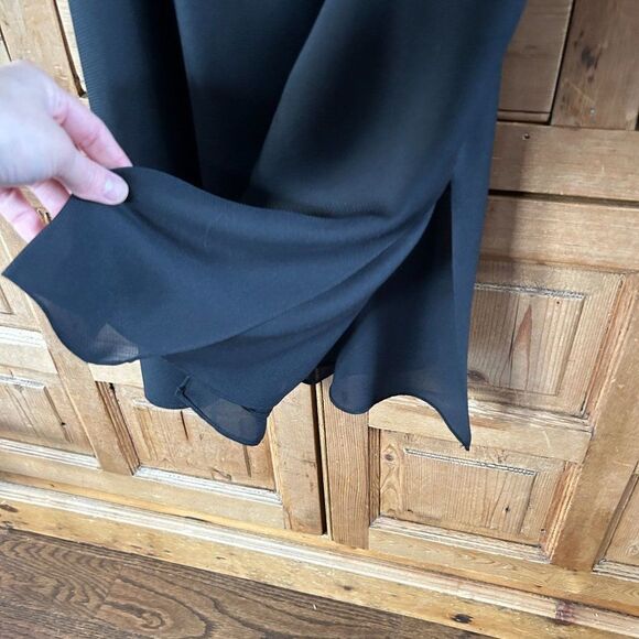 Vintage Sully Bonnelly 6 Black Dress Sleeveless Cutout Chest Cocktail LBD Y2K‎ - Picture 7 of 12